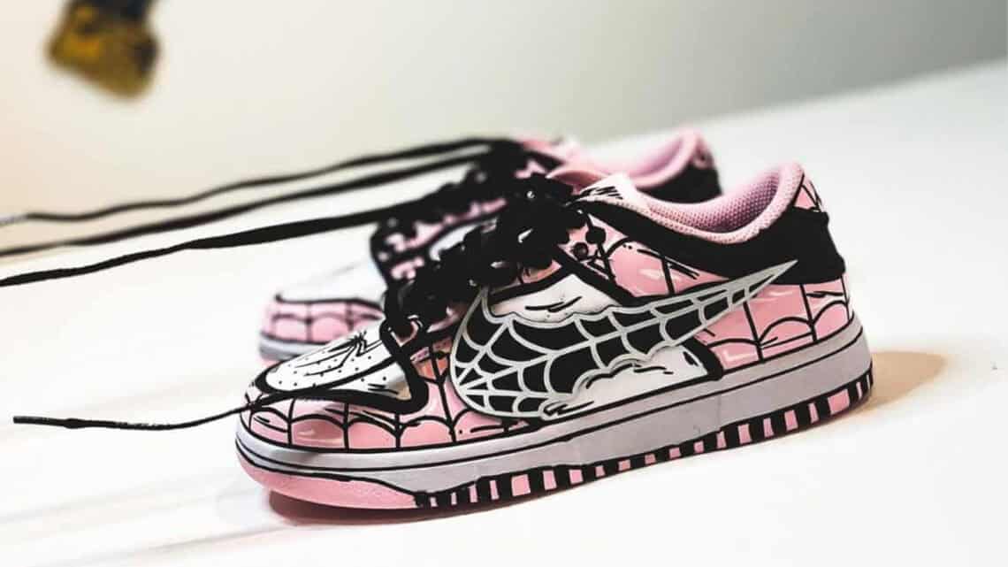 Spider Reverse Dunks Spider-Gwen Takes Over the Nike Dunk Low in Breathtaking Design