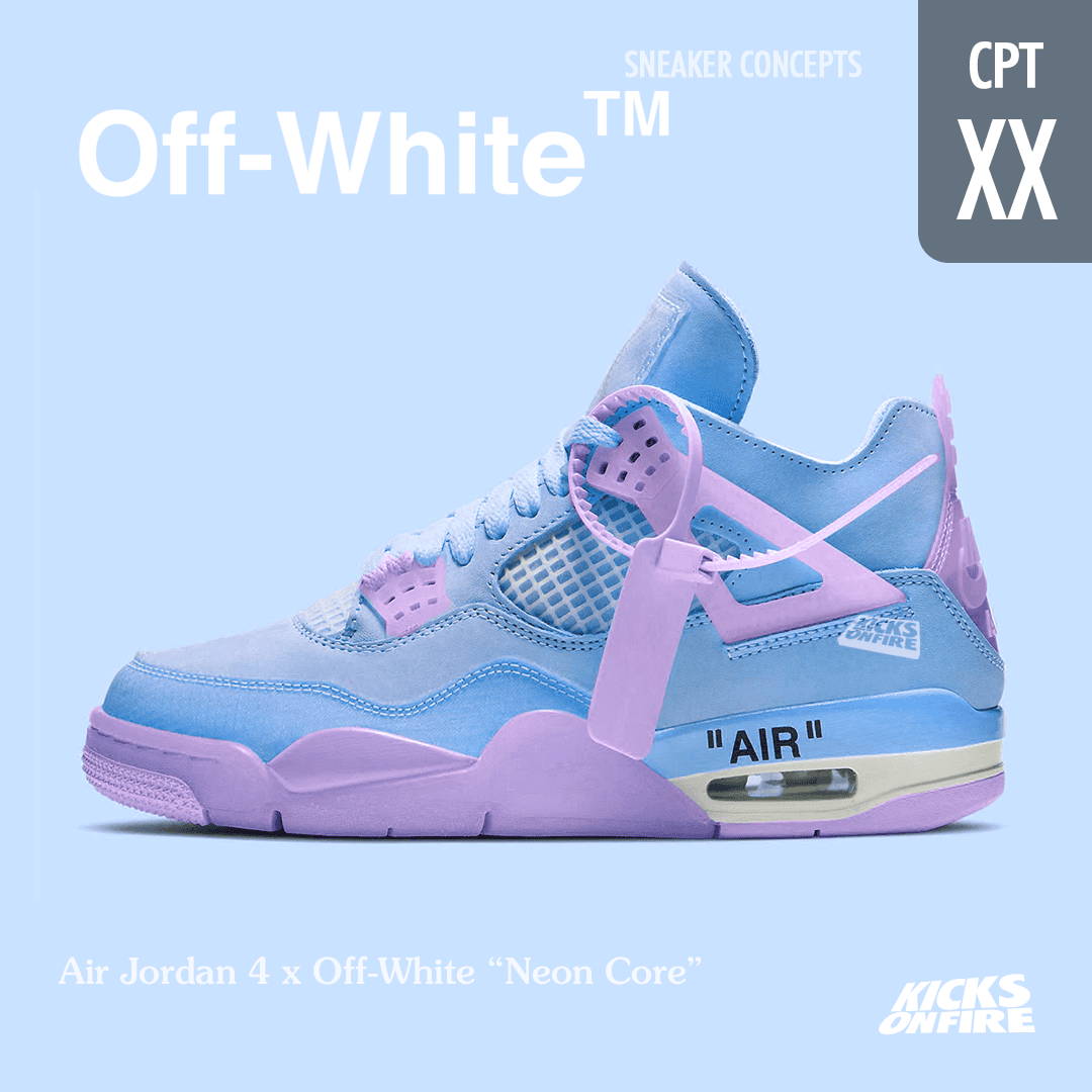 Off-White x Air Jordan 4 "Cotton Candy"