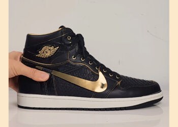 Black & Gold Air Jordan 1 Luxe