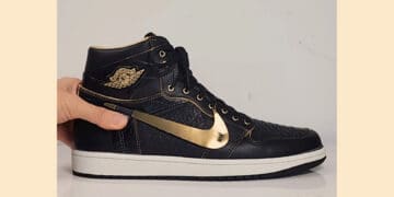 Black & Gold Air Jordan 1 Luxe