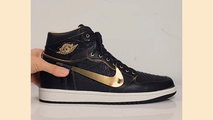 Black & Gold Air Jordan 1 Luxe