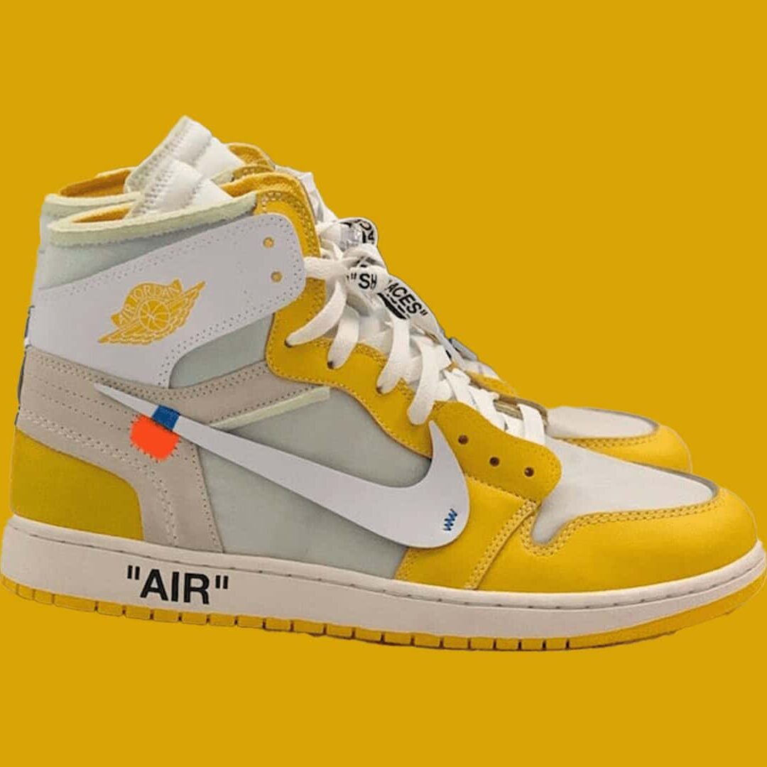 yellow offwhite jordan 1