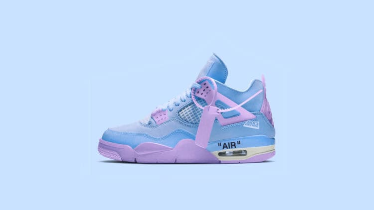 Off-White-x-Air-Jordan-4-'Cotton-Candy' 