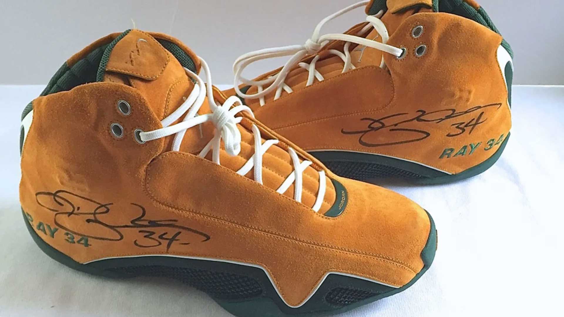 Ray Allen's Jordan 21 "Yellow Suede" PE