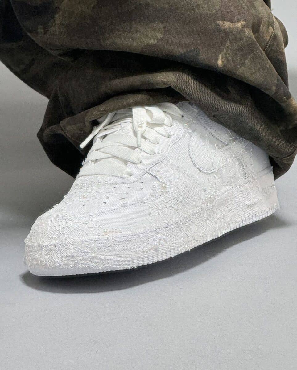 The "White Veil" Air Force 1 s Would Make The Perfect Wedding Sneakers 