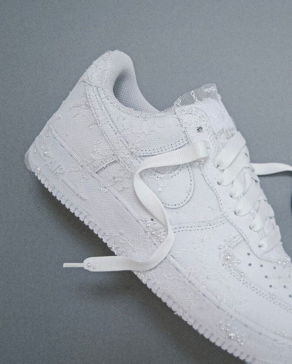 The "White Veil" Air Force 1 s Would Make The Perfect Wedding Sneakers 