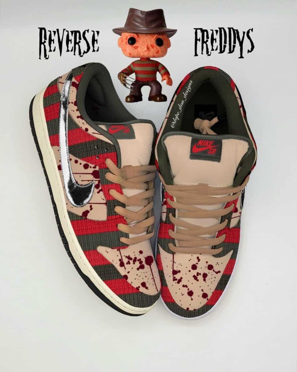 Freddy Kreuger Halloween Nike Dunk Low