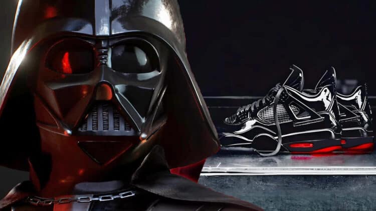 Feel The Force With Air Jordan 4 Darth Vader Sneakers