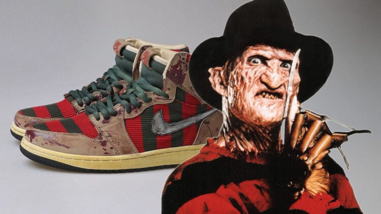 Freddy Krueger Halloween Air Jordan 1 Sneakers