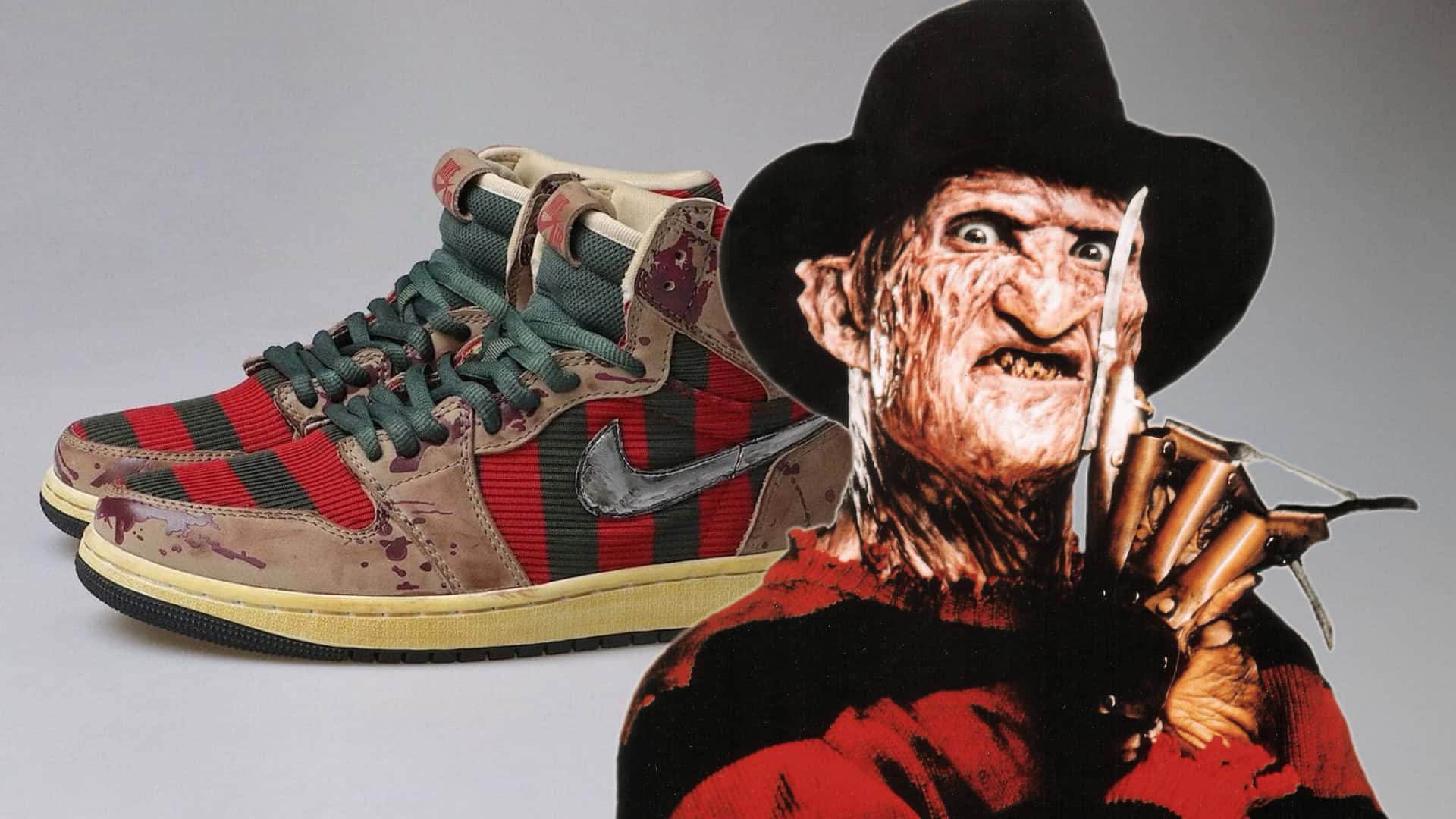 Freddy Krueger Halloween Air Jordan 1 Sneakers