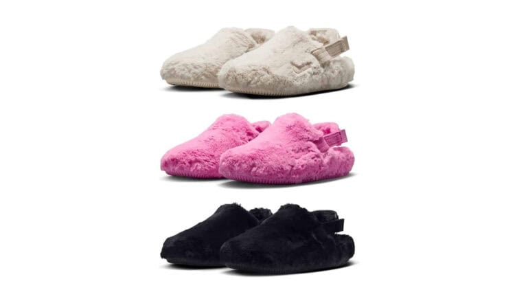 Furry Nike Calm Mule