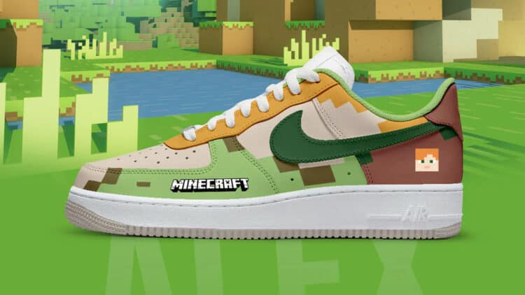 Minecraft Air Force 1 Sneakers