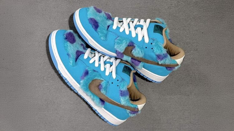 Monsters Inc Nike Dunk Low Sulley Brings Disney Magic To Footwear