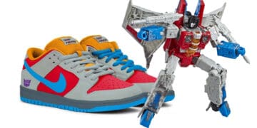 Starscream Nike SB Dunk Low Sneakers Transformers