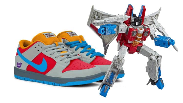 Starscream Nike SB Dunk Low Sneakers Transformers