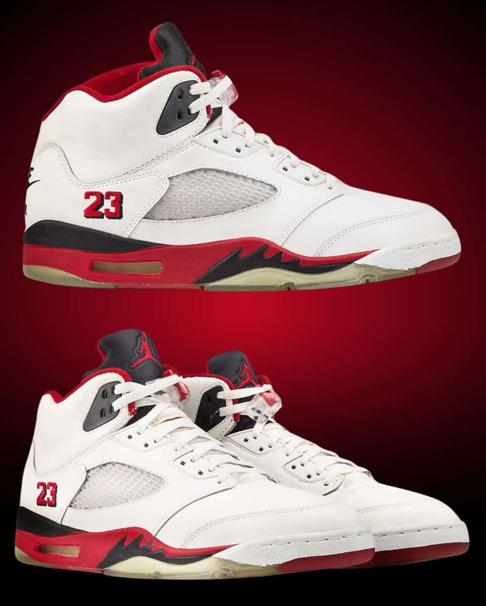 Air Jordan 5 "Fire Red Black Tongue"