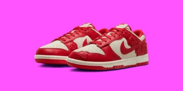 Nike Dunk Low Ruby Red Roses Sneakers