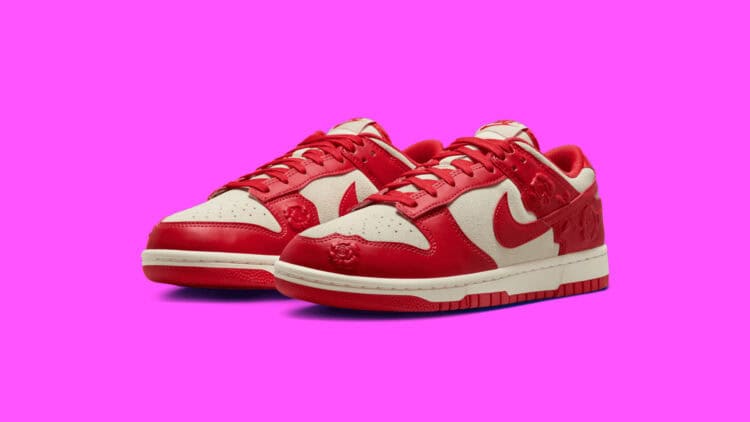 Nike Dunk Low Ruby Red Roses Sneakers