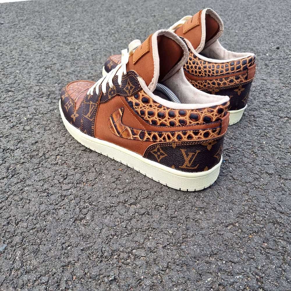 Louis Vuitton x Air Jordan 1 Low "Monogram Caramel Crisp"