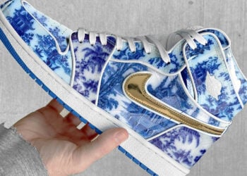 Chinese Blue Porcelain Air Jordan 1 High