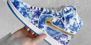 Chinese Blue Porcelain Air Jordan 1 High