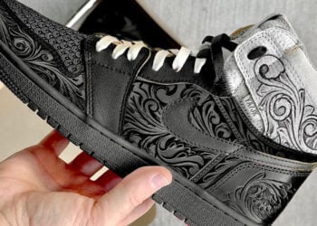 Hand-Carved Leather Union x Air Jordan 1 High