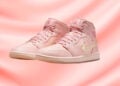 Jordan Brand is set to release a pretty pink mid-top Air Jordan 1 Low for next year's "Valentine's Day" celebrations.