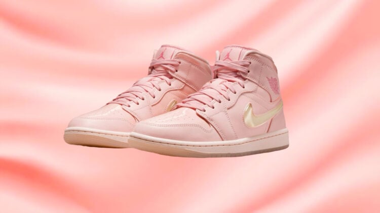 Jordan Brand is set to release a pretty pink mid-top Air Jordan 1 Low for next year's "Valentine's Day" celebrations.