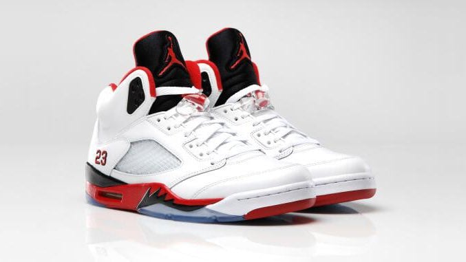 Air Jordan 5 OG  "Fire Red" (Black Tongue)