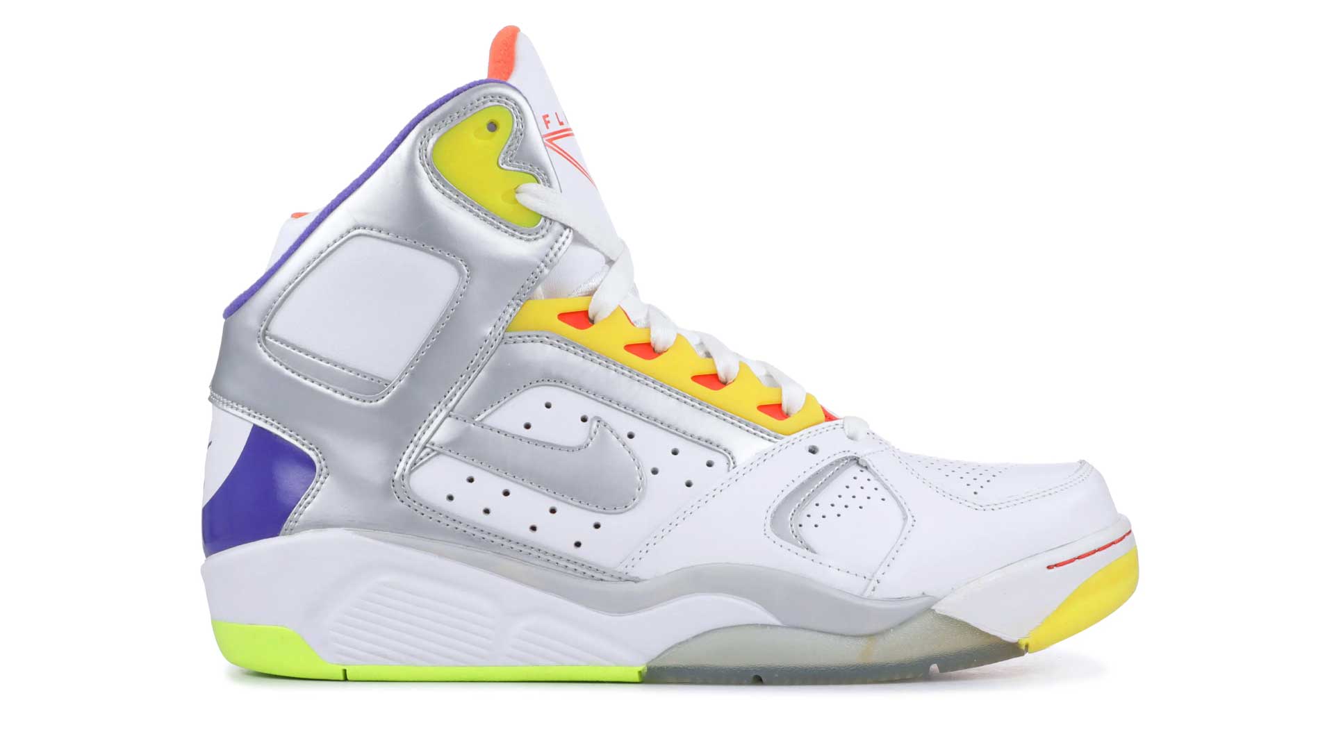 Nike Air Flight Lite High Silver "White Metallic"