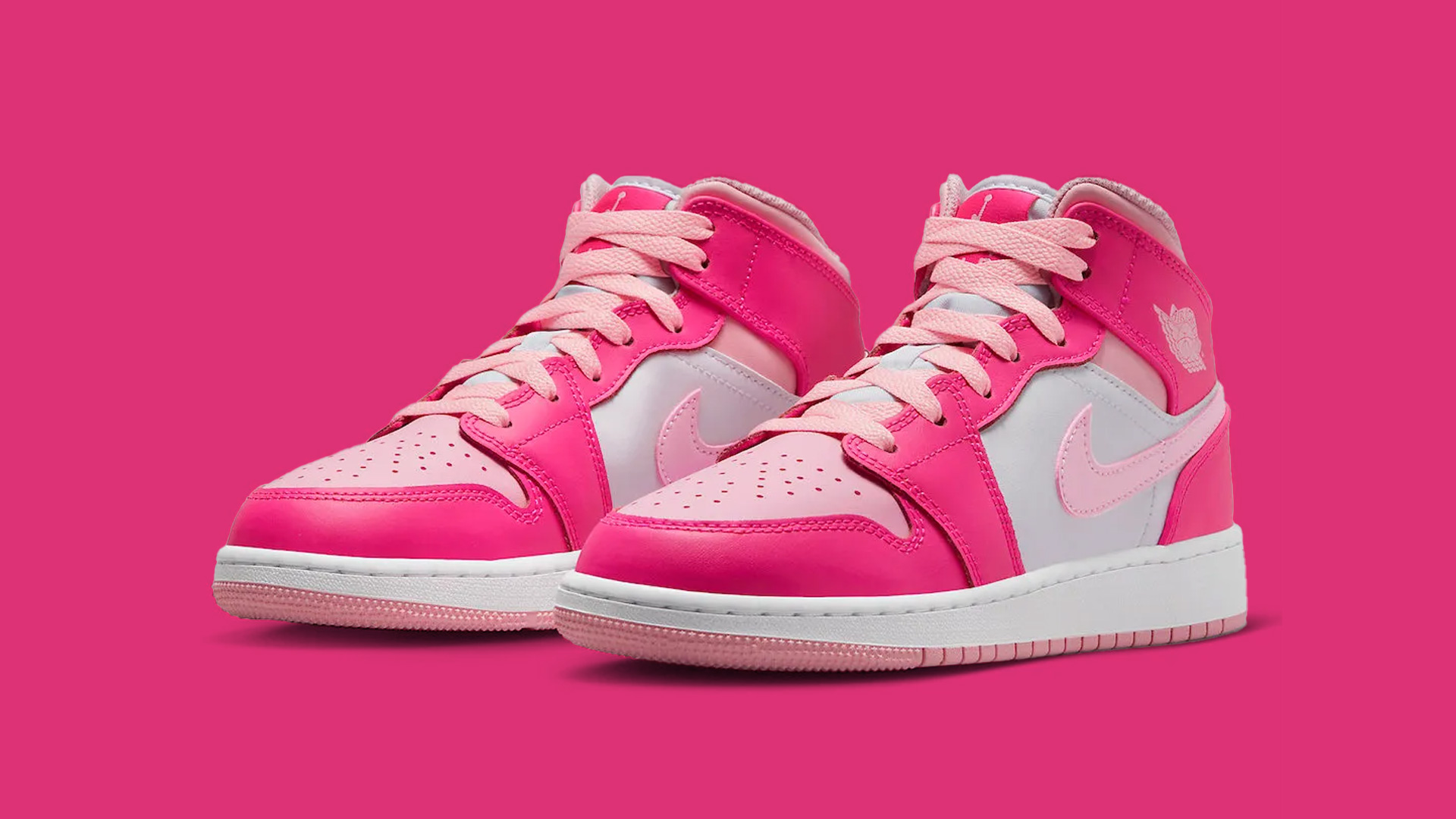 Air Jordan 1 Mid Medium Fierce Pink