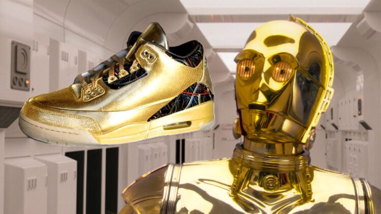 Air Jordan 3 C-3PO Star Wars Sneakers