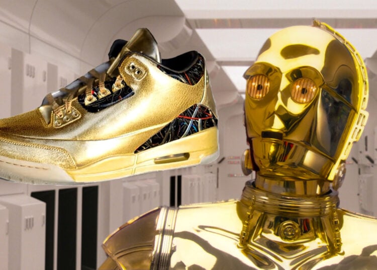 Air Jordan 3 C-3PO Star Wars Sneakers