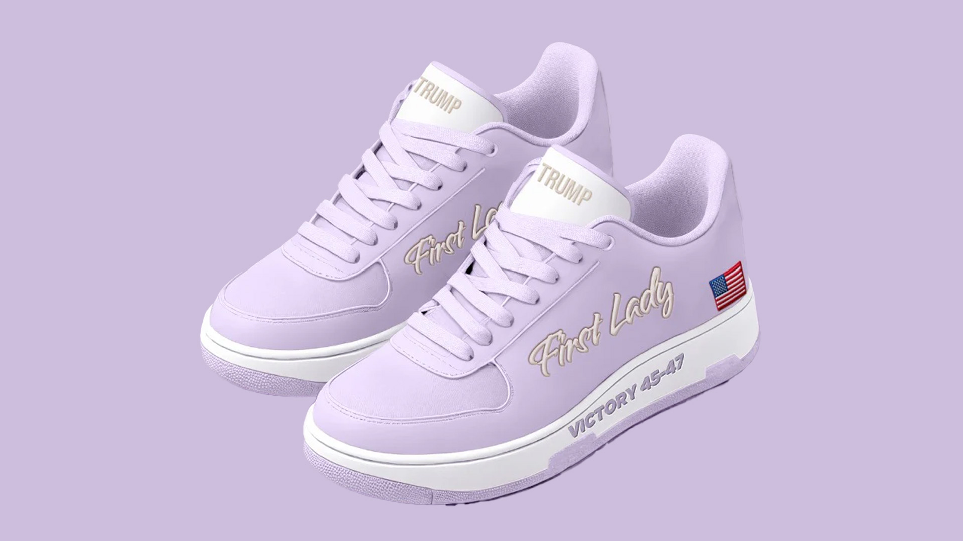 Lavender Trump First Lady Sneaker