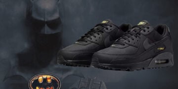 Nike Air Max 90 Black Buff Gold 2025 Batman Sneaker