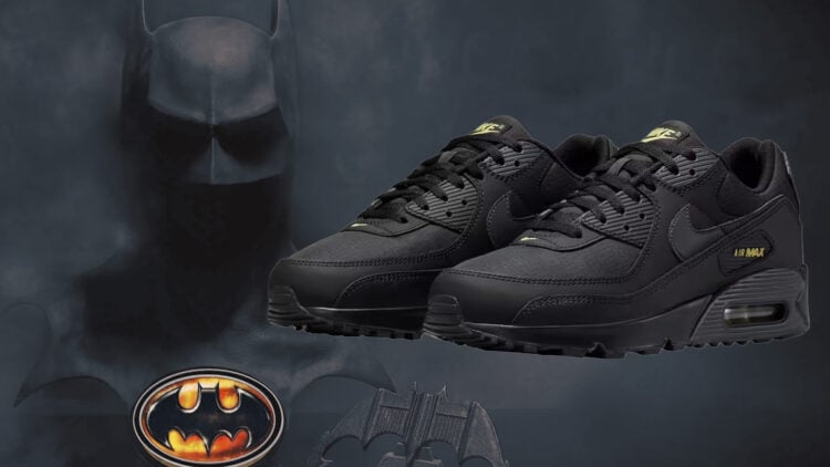 Nike Air Max 90 Black Buff Gold 2025 Batman Sneaker