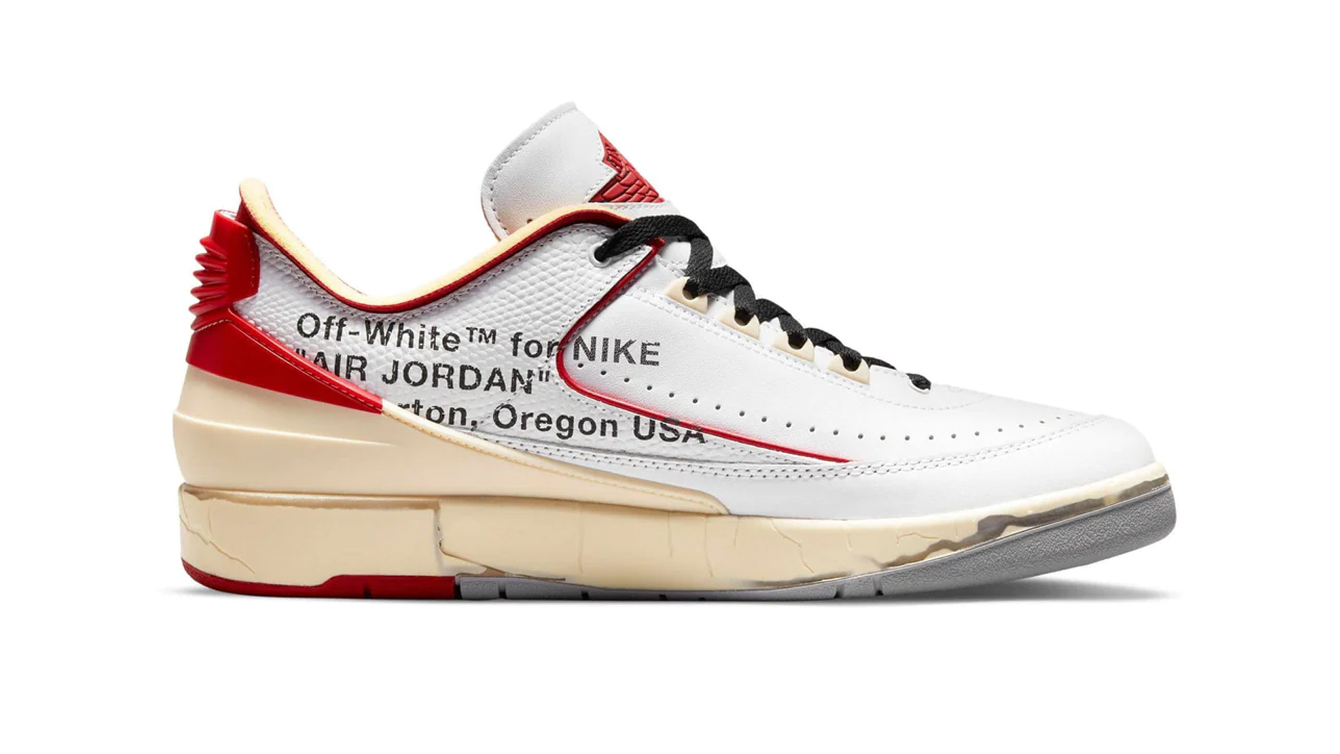 Off-White x Jordan 2 Low White Red