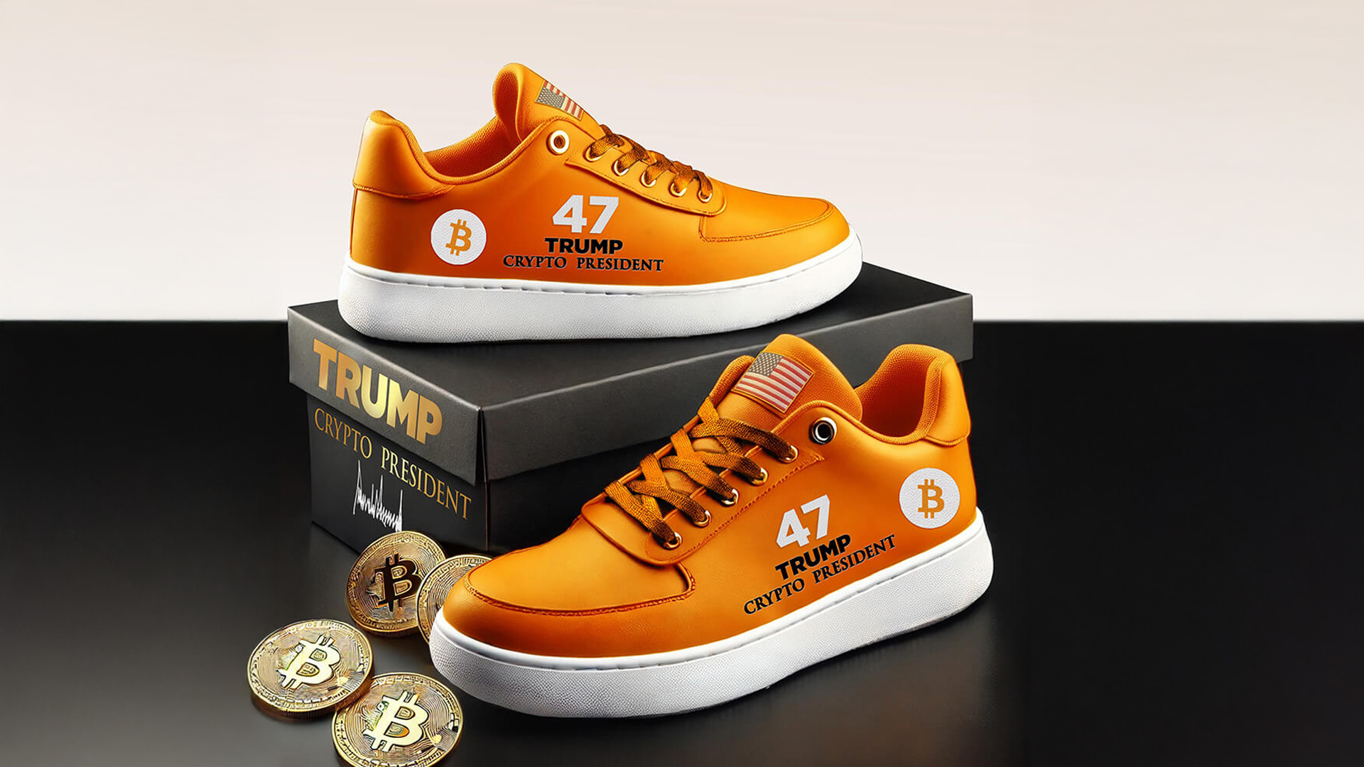 Donald Trump 47 Crypto President 47 Low Tops Sneakers