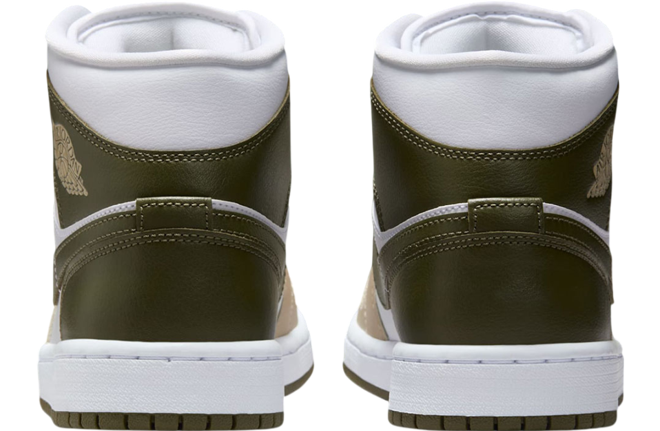 Air Jordan 1 Mid "Tan/Olive Green"