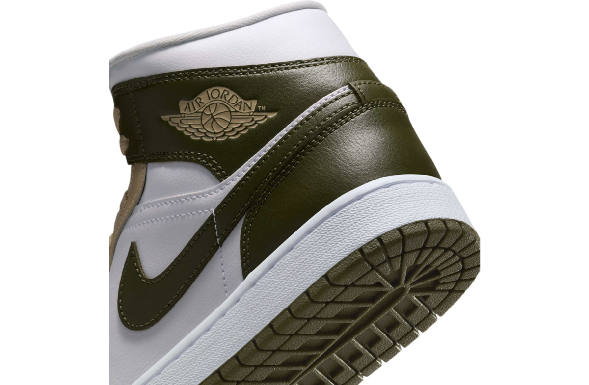 Air Jordan 1 Mid "Tan/Olive Green"