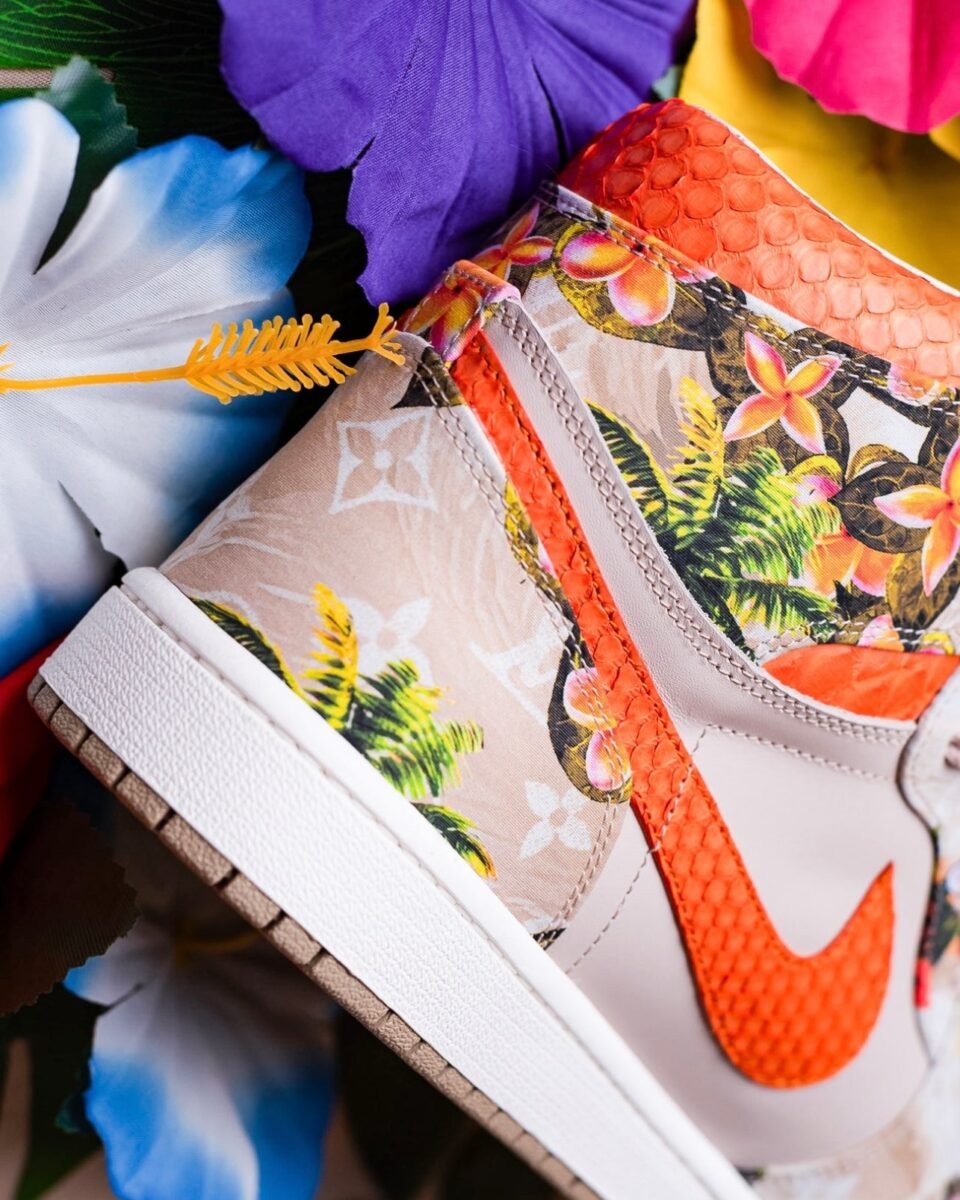 Louis Vuitton x Air Jordan 1 High "Floral"