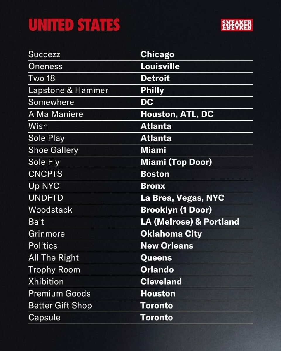 Air Jordan 1 High ’85 United States Stores List