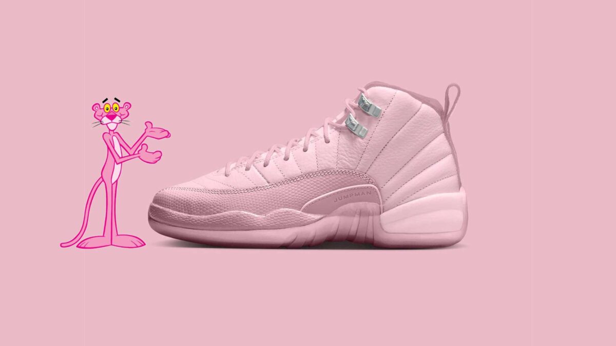jordan 12 pink and white