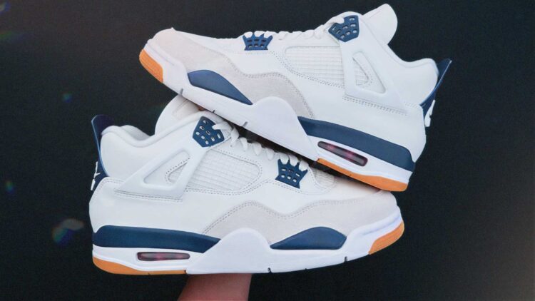 Air Jordan 4 SB Retro Summit White Navy