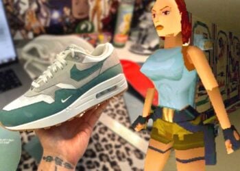 tomb raider nike Air Max 1 Low Poly sneaker