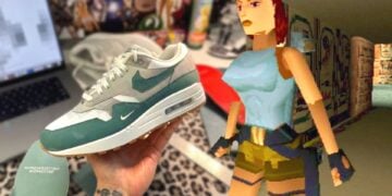 tomb raider nike Air Max 1 Low Poly sneaker