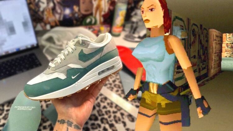 tomb raider nike Air Max 1 Low Poly sneaker