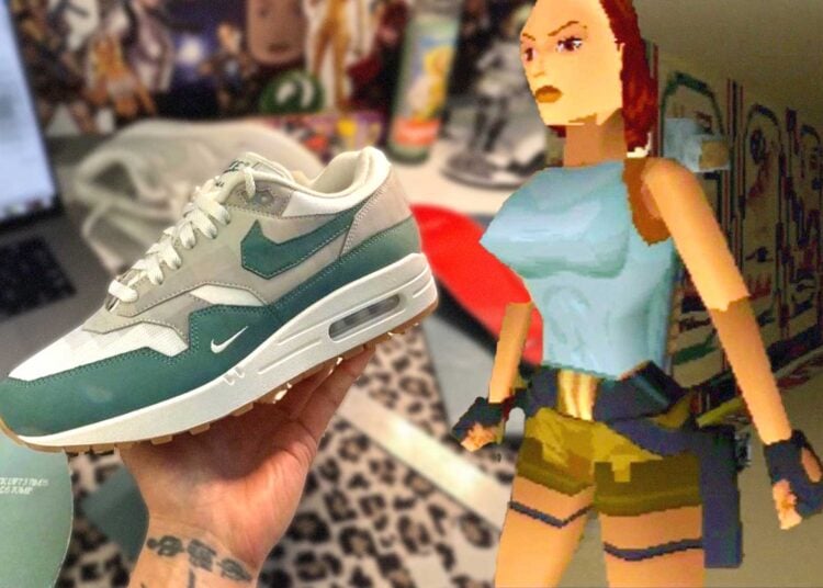 tomb raider nike Air Max 1 Low Poly sneaker