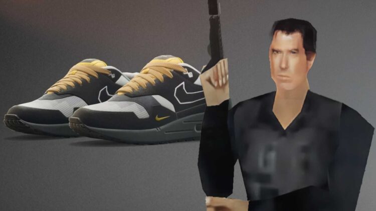 Nike Air Max 1 Big Head Mode GoldenEye 007 Sneaker