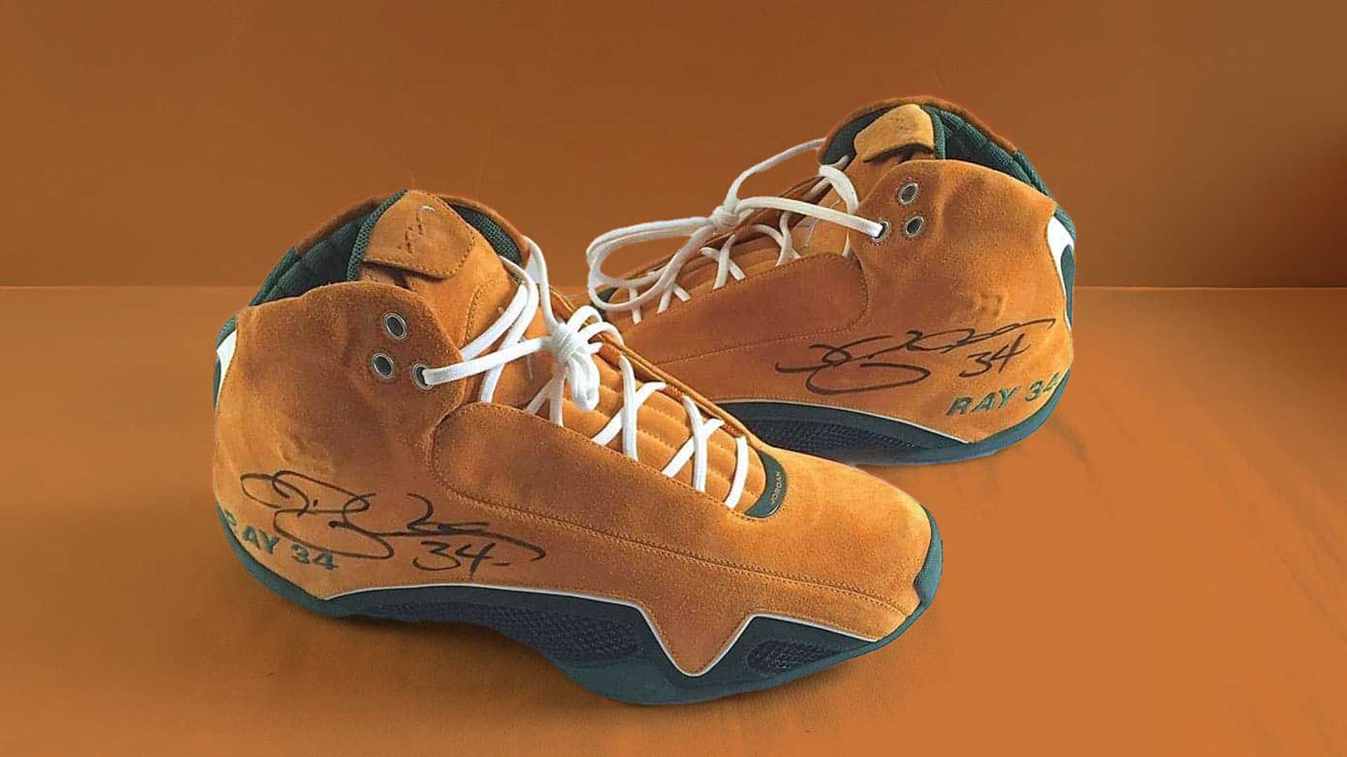 Ray Allen’s Jordan 21 “Yellow Suede” PE